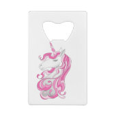 Roze Unicorn Creditkaart Flessenopener (Achterkant)