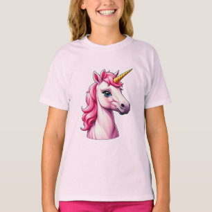Roze Unicorn Fantasy T-shirt
