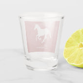 Roze Unicorn Gepersonaliseerd Schots glas (Achterkant)