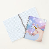 Roze Unicorn Girls Modren Notitieboek (Binnen)