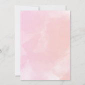 Roze Unicorn Glitter Confetti Birthday Party Kaart (Achterkant)