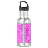 Roze Unicorn Glitter Speciaal Waterfles (Achterkant)