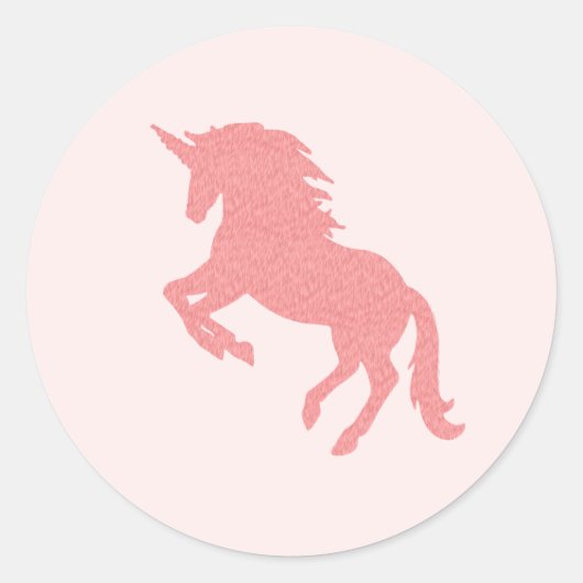 Roze Unicorn Happy Birthday Stickers (Voorkant)