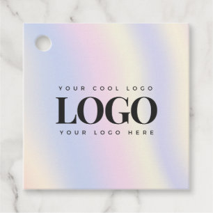 Roze Unicorn Holographic Company Custom Logo Bedankjes Labels