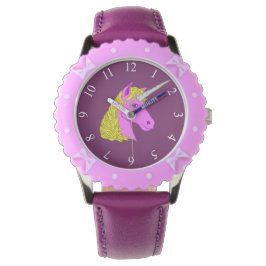 Roze Unicorn Horloge