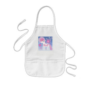   Roze Unicorn Kinder Apron Schort
