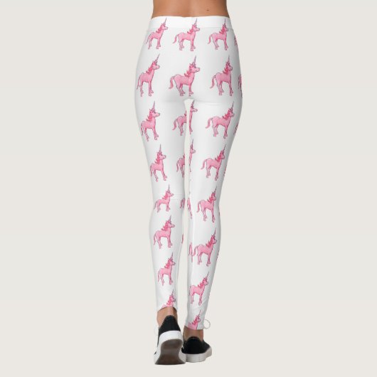 Roze Unicorn Leggings (Achterkant)