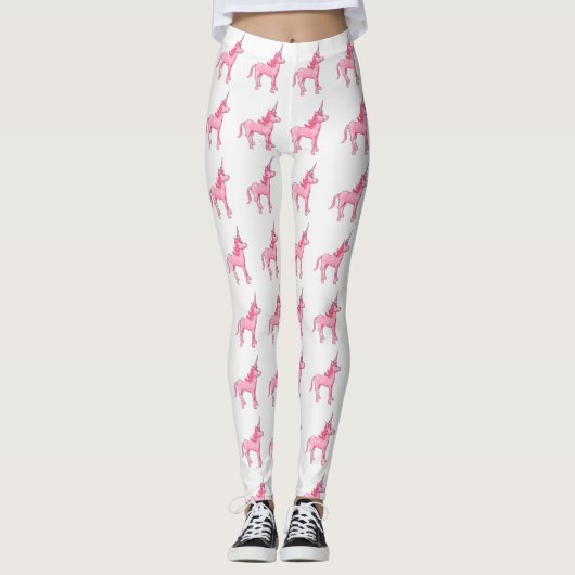 Roze Unicorn Leggings (Voorkant)