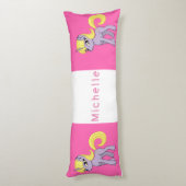 Roze Unicorn Lichaamskussen (Achterkant (Verticaal))