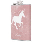 Roze Unicorn maatkolf Heupfles (Links)