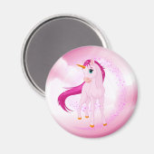 Roze Unicorn Magneet (Voorkant / Achterkant)