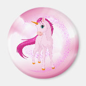 Roze Unicorn Magneet (Voorkant)