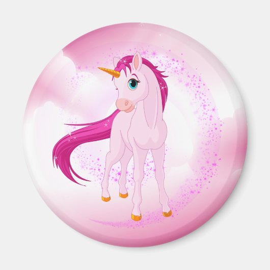 Roze Unicorn Magneet (Voorkant)