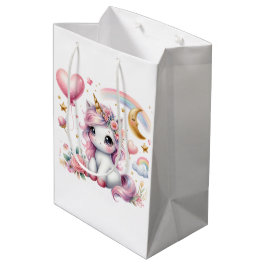 Roze Unicorn Medium Cadeauzakje