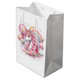 Roze Unicorn Medium Cadeauzakje