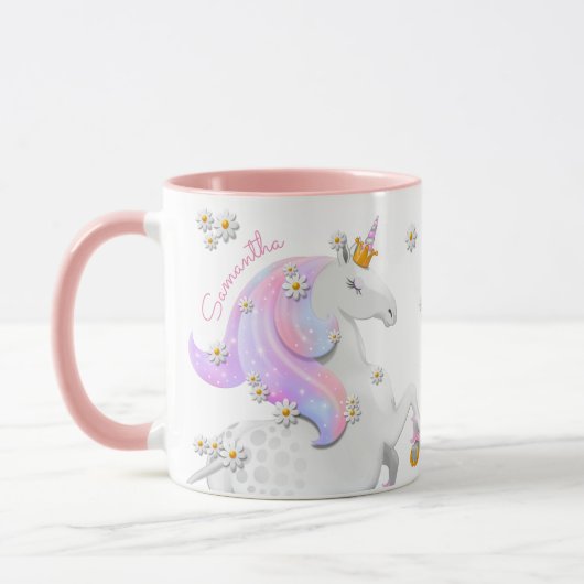 Roze Unicorn Mok (Links)