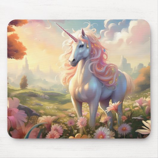 Roze Unicorn Muismat (Voorkant)