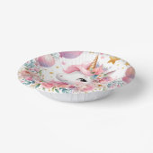 Roze Unicorn Papieren Kommen (Gebogen)