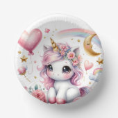 Roze Unicorn Papieren Kommen (Voorkant)