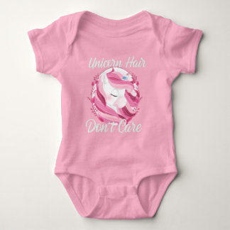 Roze Unicorn Party Baby Bodysuit