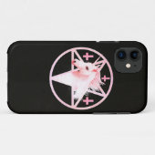 Roze Unicorn Pentagram Hoesje (Achterkant (horizontaal))