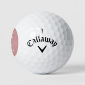 Roze Unicorn Personalized Golf Balls Golfballen (Logo)