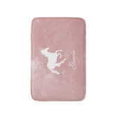 Roze Unicorn persoonlijke bath Mat (Voorkant Verticaal)