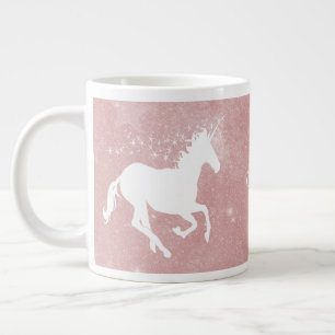 Roze Unicorn persoonlijke Giant Coffee-Mok Grote Koffiekop