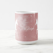 Roze Unicorn persoonlijke koffie-Mok Koffiemok (Center)