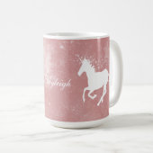Roze Unicorn persoonlijke koffie-Mok Koffiemok (Voorkant rechts)