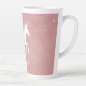 Roze Unicorn persoonlijke latte Mok (Rechts)