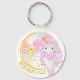 Roze Unicorn Po Sleutelhanger