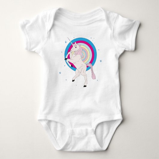 Roze Unicorn Romper (Voorkant)