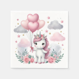 Roze Unicorn Servet