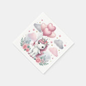 Roze Unicorn Servet (Hoek)