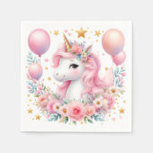 Roze Unicorn Servet (Voorkant)