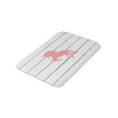 Roze Unicorn Shiplap Rustic Wood Bath Mat (Gekanteld)