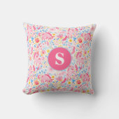 Roze Unicorn Sierkussen (Voorkant)