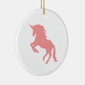 Roze Unicorn Silhouette keramische siervoorwerpen Keramisch Ornament (Rechts)