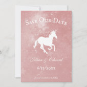 Roze Unicorn slaat de datum op Aankondiging (Voorkant)