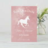 Roze Unicorn slaat de datum op Aankondiging (Staand voorkant)