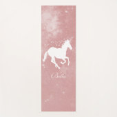 Roze Unicorn Speciaal Yoga Mat (Voorkant)