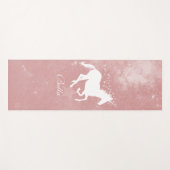 Roze Unicorn Speciaal Yoga Mat (Voorkant (horizontaal))