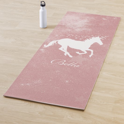 Roze Unicorn Speciaal Yoga Mat (In situ)