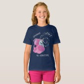 Roze Unicorn Star Sparkle T-shirt (Voorkant volledig)