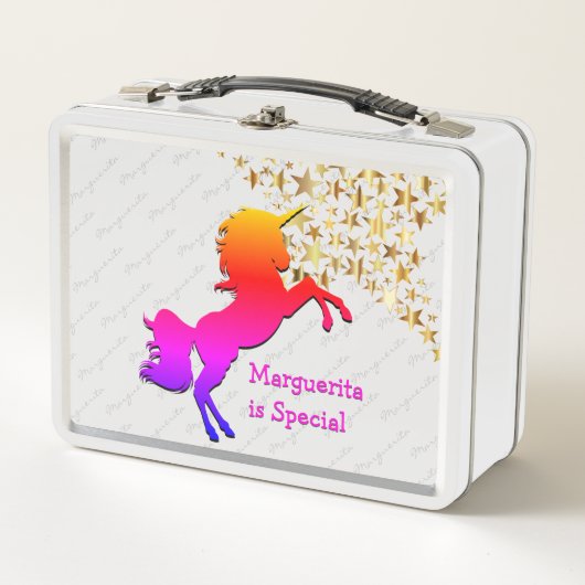 Roze UNICORN Stars gepersonaliseerd (Voorkant)