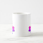 Roze UNICORN Stars gepersonaliseerd Koffiemok (Center)