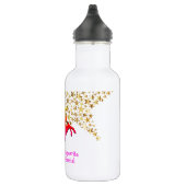 Roze UNICORN sterren Persoonlijk Waterfles (Rechts)