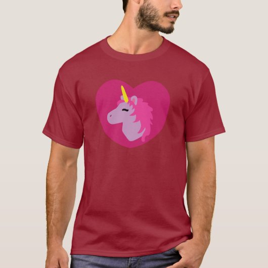 Roze Unicorn T-Shirt (Voorkant)