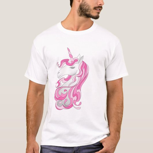 Roze Unicorn T-shirt (Voorkant)